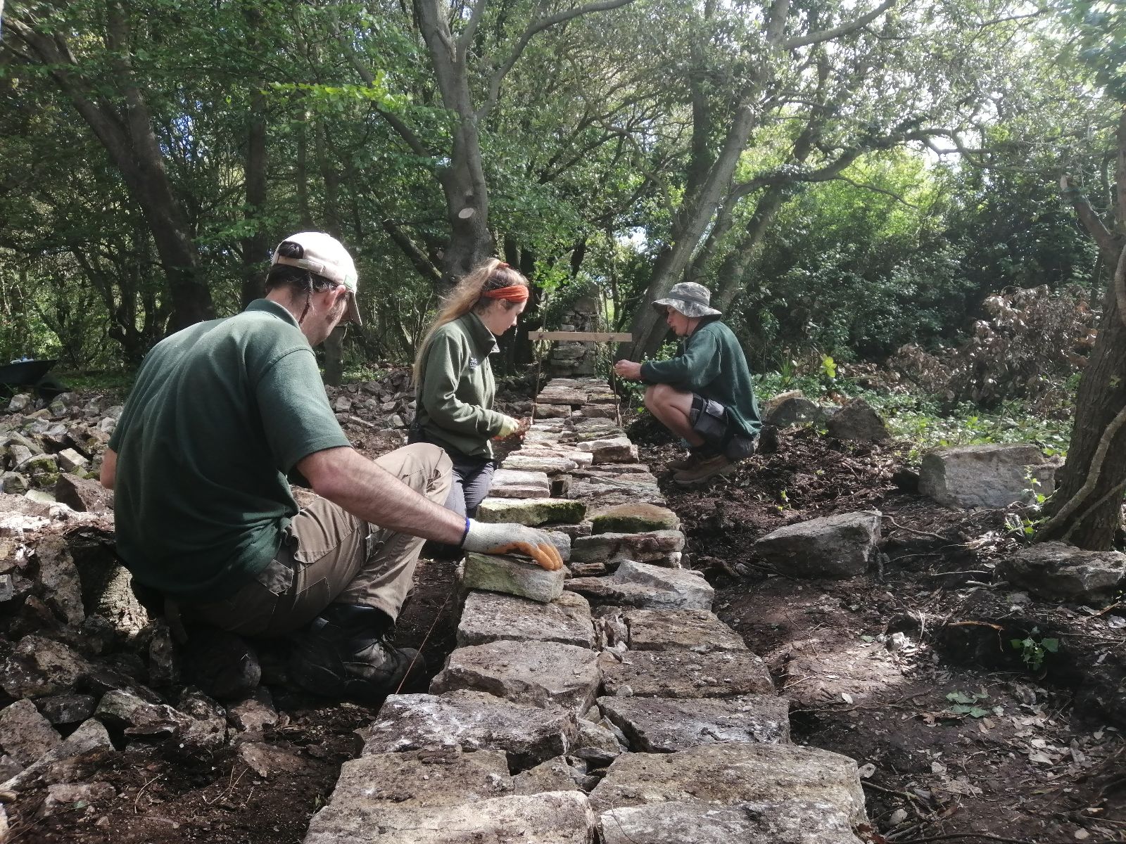 Dry stone walling